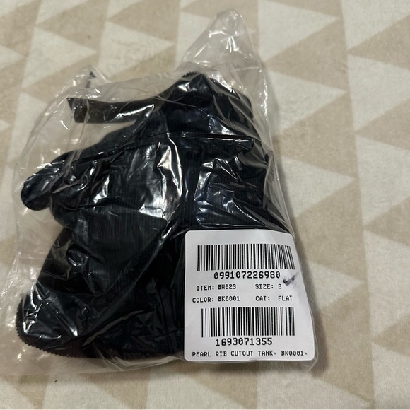 J crew Ribbed cutout one-piece swimsuit with pearls black - Picture 4 of 5